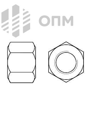 ГОСТ 5931-70 Гайка шестигранная особо высокая