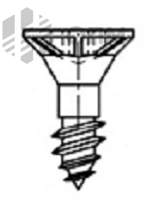 ОПМ 606010 Саморез для ДСП, с потайной головкой и зенкующими ребрами, шлиц Torx, полная резьба