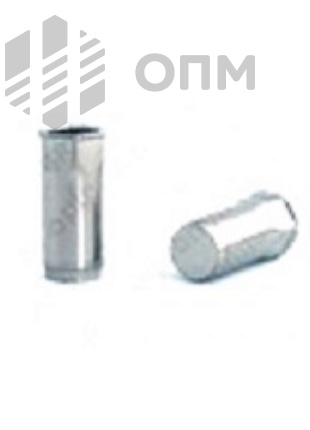 ОПМ 110025 Заклепка BRALO глухая шестигранная на 1/2 длины, с уменьшенным потайным бортиком