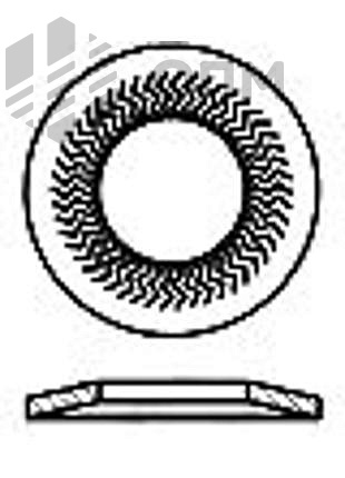 ОПМ 104036 Шайба стопорная узкая Teckentrup форма S