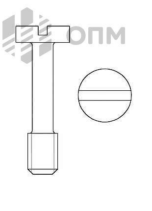 ГОСТ 10336-80 Винт с цилиндрической головкой невыпадающий класса точности B