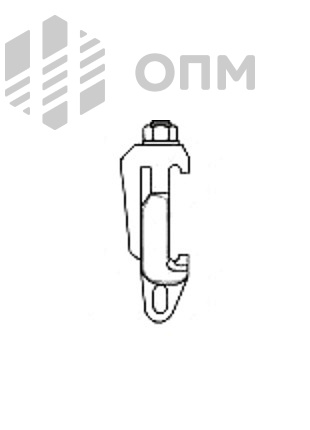 ОПМ 135095 Зажим винтовой с гайкой и плоской шайбой