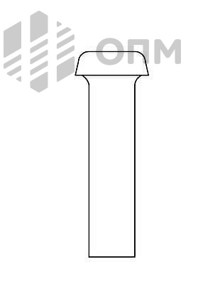 ГОСТ 14801-85 Заклепка с плоской головкой