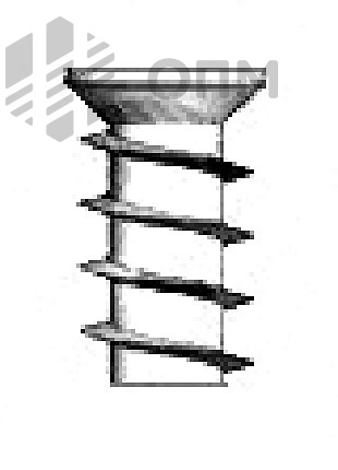 ОПМ 601007 Евровинт с потайной головкой, шлиц Pz и однозаходной крупной резьбой