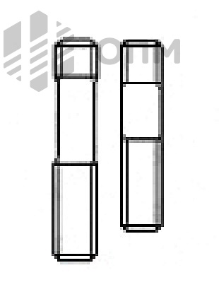 ГОСТ 22036-76 Шпилька с ввинчиваемым концом длиной 1,6d