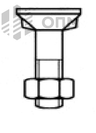 DIN 11014 / MU Болт с потайной головкой и двумя усами 