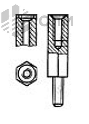 ГОСТ 20862-81 Стойка шестигранная