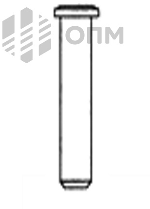 DIN 1436 Палец с большой головкой формы A и B с отверстием под шплинт