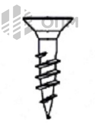ОПМ 606003 Саморез для ДСП, с потайной головкой, шлиц Pz, неполная резьба