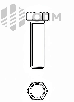 DIN 933 Болт с шестигранной головкой с резьбой до головки
