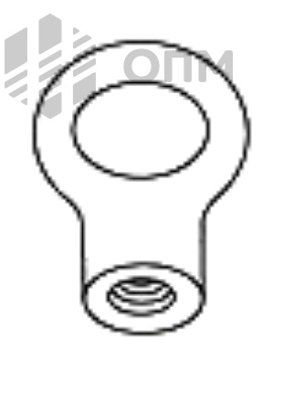 ОПМ 308072 Кольцо подвесное, гайка с петлей, с крюком, с плоской прямоугольной петлей, с плоской круглой петлей