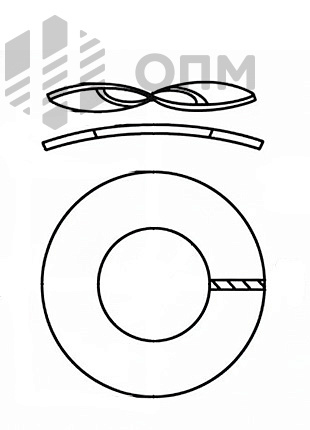 DIN 137 Пружинная шайба (форма A гнутая, форма B волнистая)