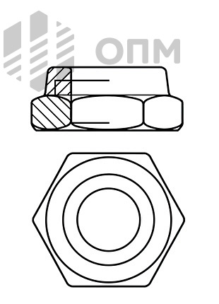 ISO 10511 Гайка шестигранная низкая