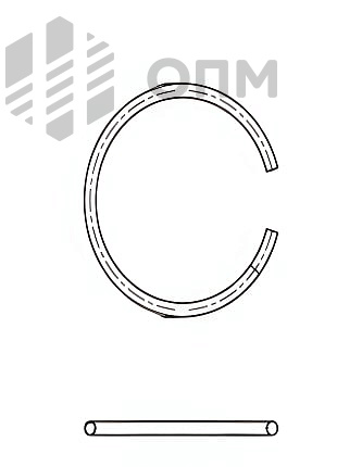 DIN 9926 Кольцо стопорное из круглой проволоки