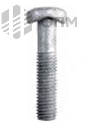 ОПМ 102005 Болт антивандальный с седловидной головкой без шлица