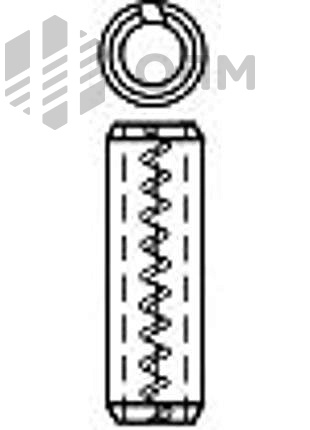 ОПМ 111003 Штифт пружинный шлифованный с зубчатой прорезью тяжелое исполнение