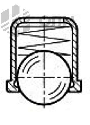 ОПМ 168001 Фиксатор с подпружиненным шариком 