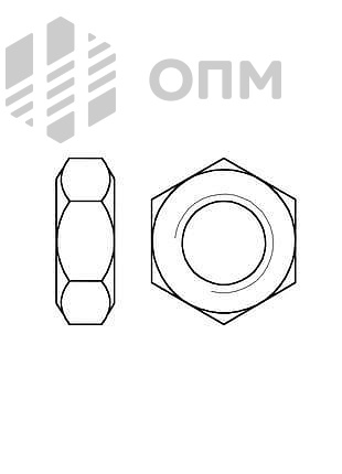 ГОСТ 10607-94 Гайка шестигранная низкая класс точности В