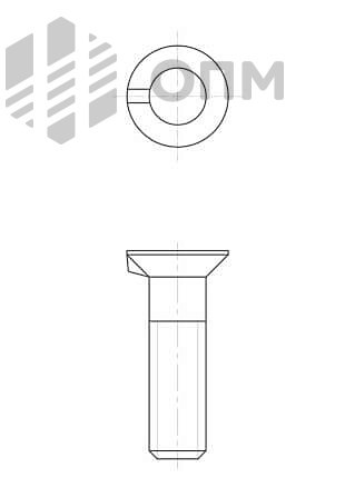 ГОСТ 7785-81 Болт с потайной головкой и усом