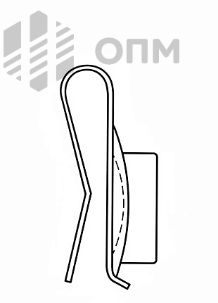 ОПМ 103039 Гайка клетевая U-образная (гайка-клипса), серия 10100