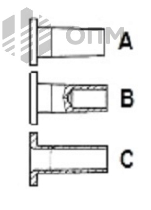 DIN 7338 Заклепка форм A, B, C