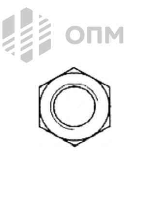 UNI 5587 Гайка шестигранная