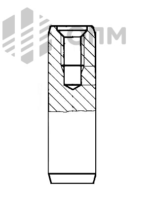 ISO 8733 Штифт цилиндрический с внутренней резьбой