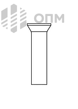 ГОСТ 12643-80 Заклепка полупустотелая с потайной головкой