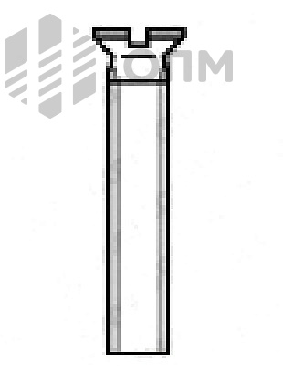 ОПМ 101003 Винт с уменьшенной потайной головкой с прямым шлицем