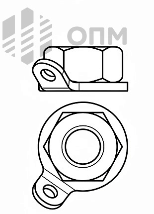 ОПМ 103051 Гайка невыпадающая RUV