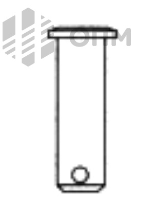 DIN 1434 формы A и B Палец с уменьшенной головкой и отверстием под шплинт