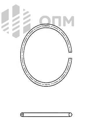 DIN 9925 Кольцо стопорное из круглой проволоки