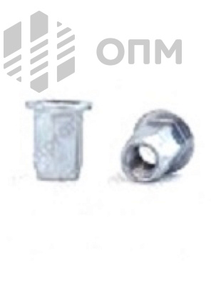 ОПМ 110012 Заклепка BRALO шестигранная с цилиндрическим бортиком