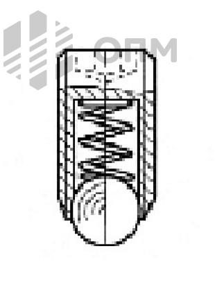 ОПМ 101039 Винт с внутренним шестигранником и подпружиненным шариком - автоматная сталь