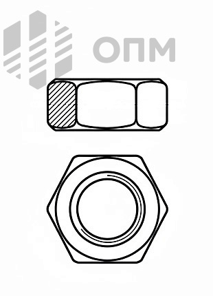 ОСТ 1 33032-80 Гайка шестигранная низкая