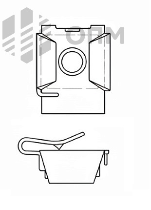 ОПМ 103024 Гайка клетевая J-образная