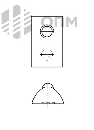 ОПМ 103054 Гайка для алюминиевого профиля с подпружиненным шариком