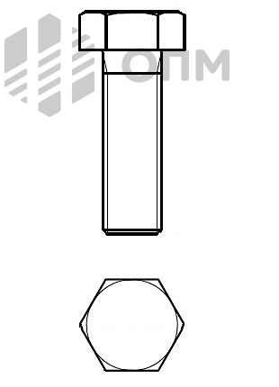 ISO 4018 Винт с шестигранной головкой класса точности С