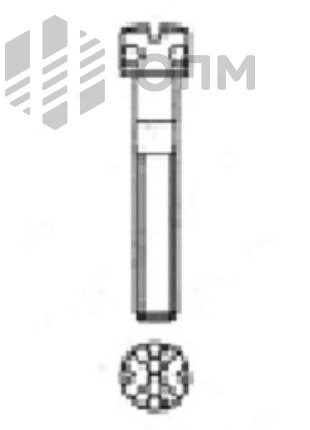 DIN 404 Винт с накрест расположенными отверстиями в головке