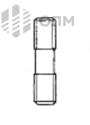 ГОСТ 22042-76 Шпилька для деталей с гладкими отверстиями класса точности В