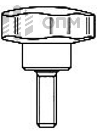 ОПМ 121008 Ручка звездообразная из дюропласта