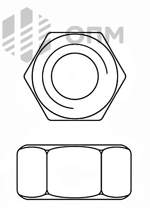 DIN 980 Гайка шестигранная самоконтрящаяся
