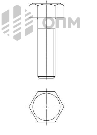 ГОСТ 22353-77 Болт высокопрочный класса точности B